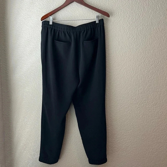 J. Crew Women’s Pull On Jogger Pants Side Zipper 10 Black - Picture 4 of 7